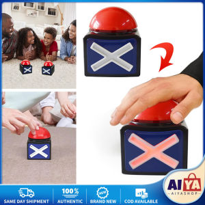 ★Same Day Shipping★ Game Answer Buzzer Alarm Button with Sound Light Trivia Quiz Got Talent Buzzer Game Toys LZC-Answer-Buzzer