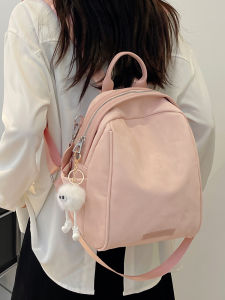 Fashionable Commuter Womens Backpack Versatile Simple Design Summer New Arrival High-End Sensation Soft PU Material Large Size