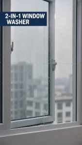 Window Washer Adjustable 2 in 1 Squeegee Window Wiper Extendable Pole Sponge Glass Washer Telescopic Handle Car Wiper