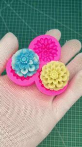 Khuôn Silicon Hình Hoa Cúc Ping-Pong Dùng Làm Khuôn Điện Thoại Bằng Nhựa Resin Khuôn Sô Cô La & Dụng Cụ Làm Bánh Trang Trí Nhà Cửa Vườn Thân Thiện Với Môi Trường Đạt Chuẩn Thực Phẩm