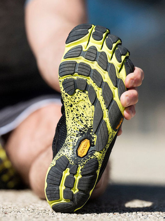 Vibram FiveFingers Running Shoes V-RUN Men's Professional Marathon Sneaker Barefoot Fitness Toe Shoes