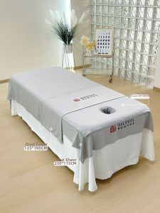 PINGRANXINDONG | Dust-proof White Beauty Bed Sheet with Holes and Customizable Logo Non-pure Cotton