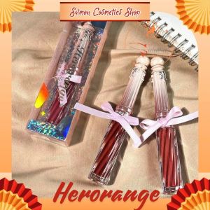 Son Tint Bóng HERORANGE HR278 Vỏ Thủy Tinh Gắn Nơ Sang Chảnh Nội Địa Trung - Salmon