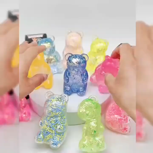 Cute Bear Pinch Maltose Slow Rebound Pressure Relief Ball Decompression Toy Ice Large Sugar Ball Squishy Desk Decoratio