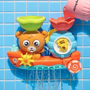 ของเล่นอาบน้ำสำหรับเด็ก ของเล่นน้ำสำหรับเด็กชายและเด็กหญิง ของเล่นเรือเล่นน้ำในห้องน้ำสำหรับเด็ก เด็กวัย 1-12 ปี ผลิตจากพลาสติก