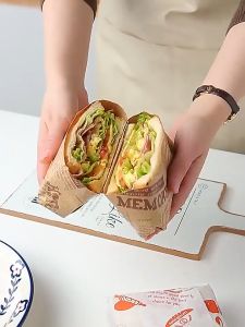 50/100pcs Greaseproof Baking Paper Sandwich Wrappers Paper Deli Wax Paper Sheets Food Wrapping