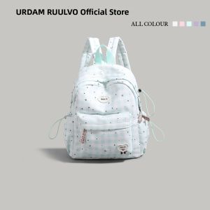 URCDN RDALVO | Plaid Ins Style Student Backpack Large Capacity Lightweight