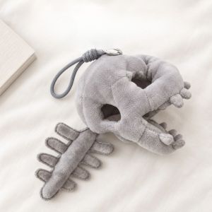 Bandai | Mặt Dây Chuyền Hình Đầu Lâu Khủng Long Bằng Vải Nhung Mềm Mại Phụ Kiện Xương Mềm Mại Dùng Trang Trí Cho Trang Phục Búp Bê Đồ Chơi Mô Hình ACG Dành Cho Lứa Tuổi Từ 14 Trở Lên
