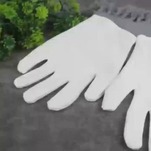 24/12PCS White Cotton Gloves for Dry Hands Sleeping Overnight Gloves Soft Moisturizing Work Gloves for Wome Eczema Silver Coin
