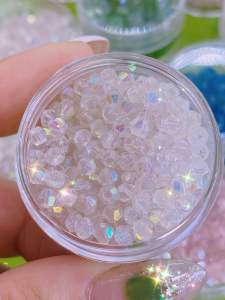 100 viên đá pha lê chóp nón lấp lánh 4li làm vòng handmade