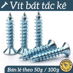 Vít ren thưa vặn vào tắc kê nhựa bắt tường kích cỡ 4mm 5mm 6mm dùng với vít nở 2F 3F 4F 5F 6F 7F sữa chữa treo đồ bắt kệ giá đỡ