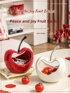 Mr.Snail | Highly Aesthetic Red Snack & Candy Tray For Living Room