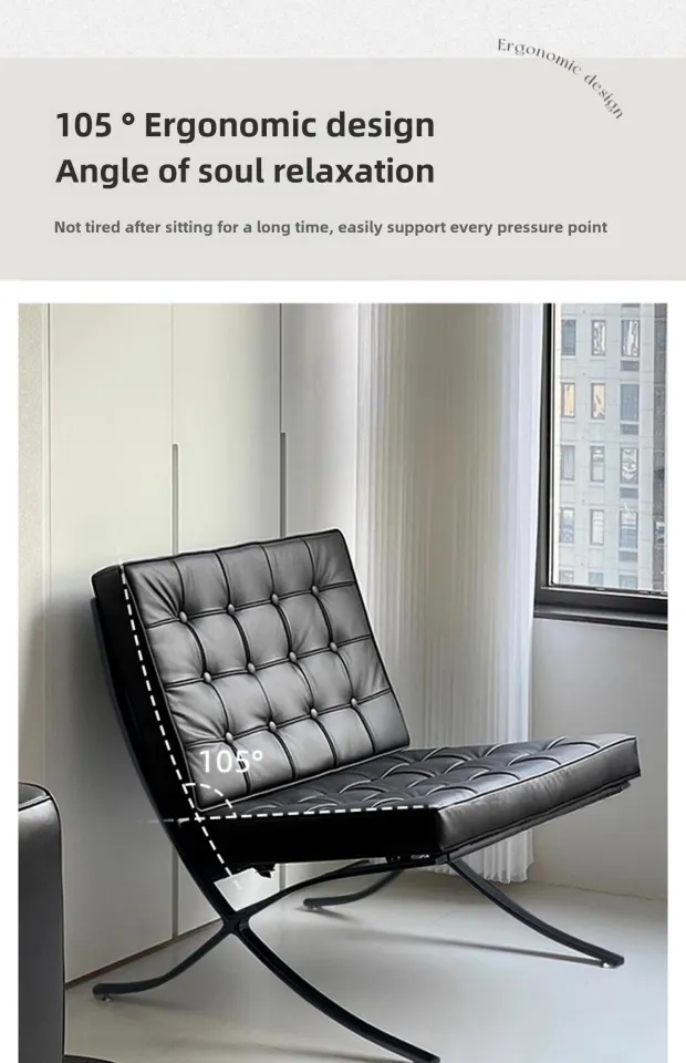 Modern Minimalist Barcelona Chair Designer Single Sofa Chair