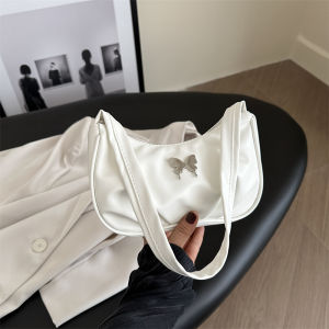 Fashionable Commuter Womens Handbag 2024 New Style Underarm Single Shoulder Bag Trendy Foldable PU Leather Handbag