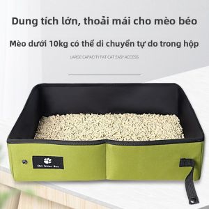 MONLEYTA | Bồn đựng bột cho mèo cỡ lớn mở chống tràn mùi hương MONLEYTA H0616100401 36x37x50cm Phụ kiện nhà tắm cho mèo