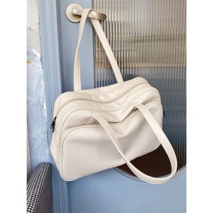 Preppy Style Large Capacity Totes Female Short Business Trip Travel Sling Bag Big Handbag South Korea Luggage Bags and Duffel Bags