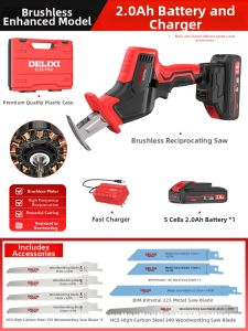 DELIXI Electric | Brushless Cordless Lithium Battery Small Handheld Saw