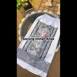 SARUNG INSTAN ANAK Usia 1-12 Tahun Batik Motif Jlamprang Katun Kolor