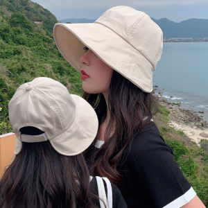 【PrettySet】Women Sun Hat Sunproof UV Hats Foldable Adjustable Cap Sunscreen Fisherman Beach Bucket Caps