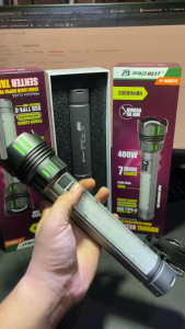 PRO BEST Senter Tangan Zoom Laser Super Turbo P-400ZS 400W 30000 Lumen 20000mAh Hingga 50 Jam Baterai USB Type-C Charge - PROBEST