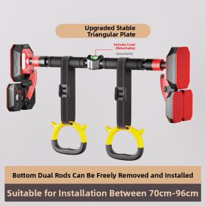 REXUELONG | Wall Mounted No-drill Pull-up Bar for Indoor Home Fitness