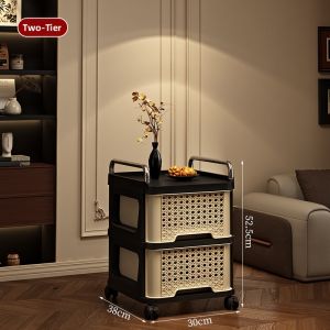 Multifunction Retro Mobile Storage Trolley