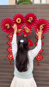 Set trang trí tết 2026 combo liễn nhung + Khánh Tết tặng kèm móc treo