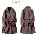 เสื้อโค้ท OVERCOAT โค้ทกันหนาว 🍂Trench coat  belt coat แบรนด์🍁LOVE TREE🍁 (WY1099). 