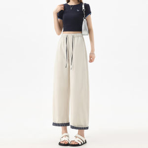 La Chapelle | Quần Dài 9/10 Chân Rộng Co Giãn Cao Thắt Lưng Giảm Béo