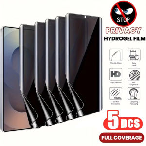 5Pcs Anti Spy Hydrogel Film for Samsung S26 S25 S24 Ultra S23 S22 S21 Plus A56 A55 A36 A26 A25 A16 A06 Privacy Screen Protectors