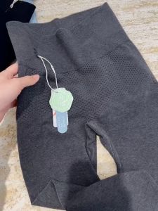 New Womens Seamless High-Waist Wool Base Layer Pants Tummy Control Butt Lifting Fall Pants Can Be Worn outside Casual Nine-Piece Pants