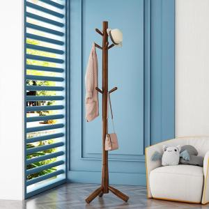 Keluojing | Simple Real Wood Clothes and Bag Stand Coat Rack