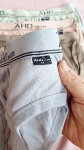 Set 6 Pcs Boxer Brief Pria AHD.m Man Katun Nyaman Warna Solid