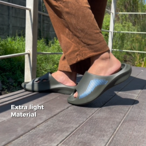 Sandal Slop Pria MARCEL Sport Distro Keren Sendal Slip On Cowok Terbaru 2024 Kasual Putih Kekinian