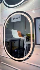 Smart Bathroom Mirror Frameless Makeup Mirror Barber Led HD Mirror with Light Wall Dressing Mounted Mirror Salon hair mirror