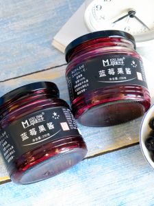 Pure Blueberry Jam No Added Sugar Original Puree 230g Bottle Childrens Breakfast Bread Sauce Home Use Daxinganling Blueberry Jam