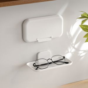 Foldable Thin Space Saving Storage Rack Mirror Cabinet Organizer for Mobile Phones Stationery Miscellaneous Items Bathroom