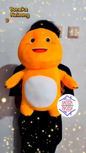(Rumah Grosir) Boneka Nailong Jumbo Naloong Dino Kuning Plush Dinosaurus Gemoy Viral LED Lampu