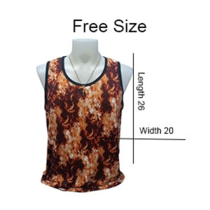 Sando for men Fire design cotton spandex free size Buy 3pcs
