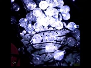 Solar Outdoor light Waterproof Christmas string lights decorative Christmas tree 20/30/50 LED Crystal ball bulbs with 2 Lighting Modes (White/Warm/Multicolor) suitable home party garden camping yard Porch Wedding balcony bedroom patios window