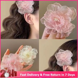 1pcs Flower Hair Clip Bangs Clip Side Clip Head Flower Flower Hair Side Clip Hair Accessories