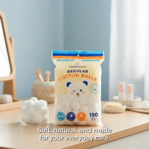 Cottoncare™ (150pcs / 45g) Regular Cotton Balls Baby Infant Beauty Makeup Premium