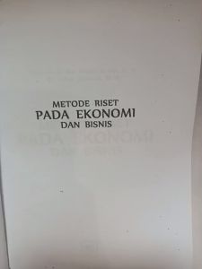 METODE RISET PADA EKONOMI & BISNIS - PUSTAKA SETIA