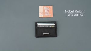 Jack Studio Top Grain Leather Mens Black Card Holder and Coin Pouch - 5 Design - JWD 30155 - 59