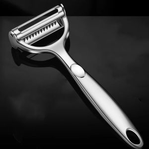 ห้องครัวผัก Peeler สแตนเลส Melon Planer Double-HEAD Peeler ในครัวเรือนหลายฟังก์ชั่นผลไม้และผัก Peeler