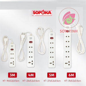 Ổ Cắm Điện Chịu Tải 2200W SOPOKA Công Tắc An Toàn