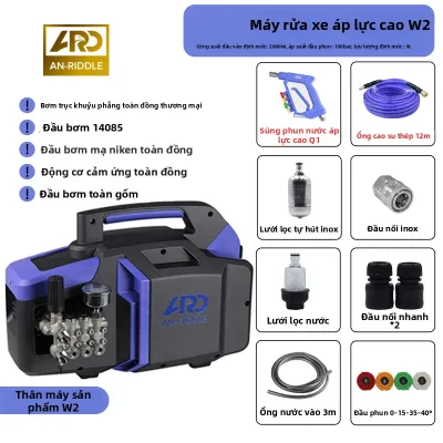 AN-RIDDLE | Máy Rửa Xe Công Suất Cao 2000W