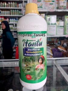 Pupuk+Fungsida Hantu Jimmy Hayati ++ 1 liter/Pupuk + Fungisida Hayati Hantu Bacillus sp. Trichoderma sp. Actinomycetes