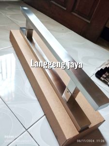 Termurah handle pintu tanam 45cm full stainless steel gagang pintu rumah Tarikan pintu minimalis