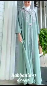 Anfaf Fashion - Rabbania Maxy Dress Bordier Cape Layering Cerutty Babydoll Gamis Muslim Wanita Pesta Kondangan Premium Lebaran Gamis Polos Gamis Remaja Terkini Terbaru Gamis Terbaru Gamis Jumbo Bahan Adem tidak panas
